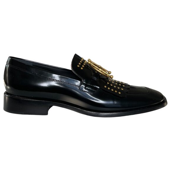 Dior Shoes - Dior Studded Patent Leather Loafers